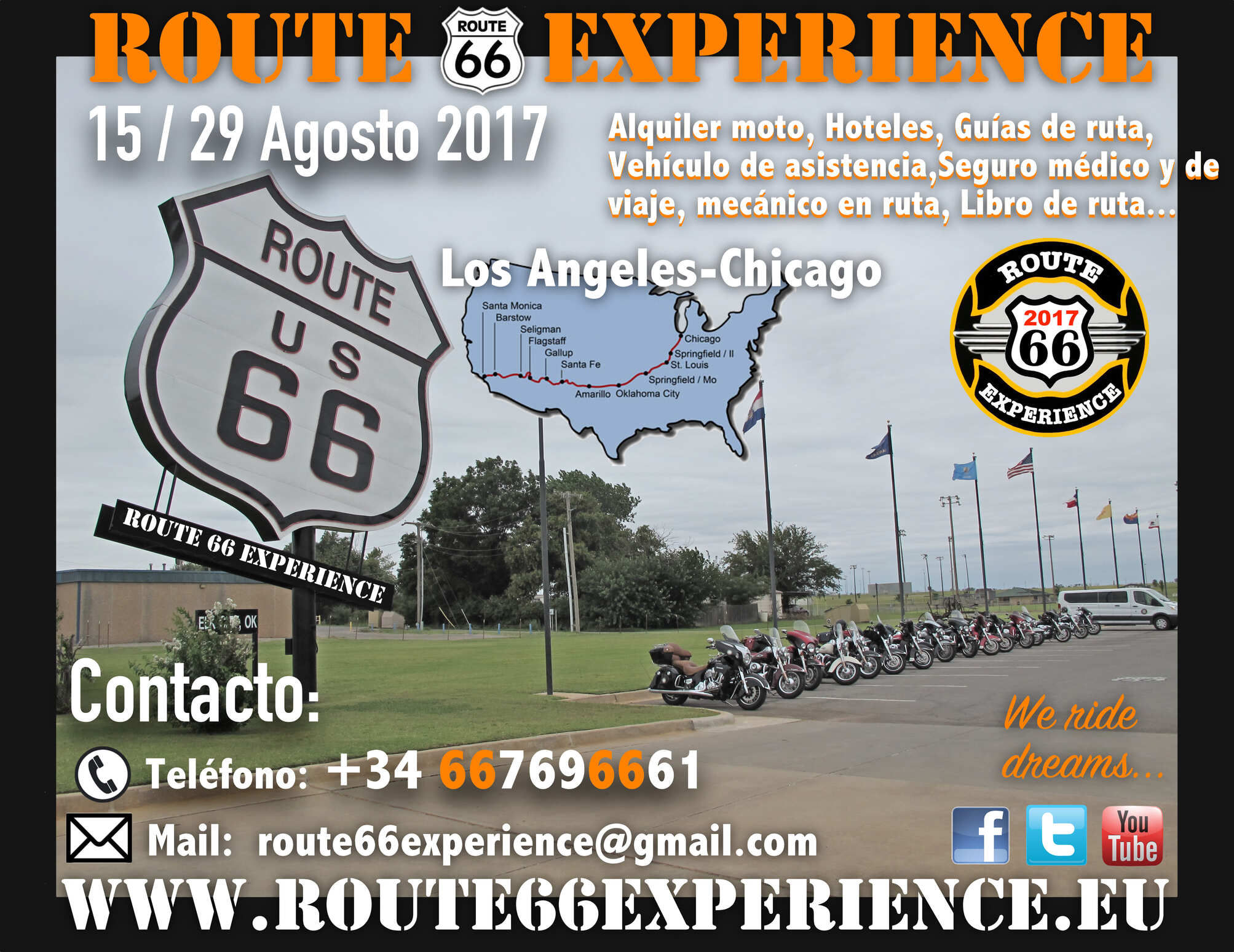 Route 66 Experience Los Angeles Chicago 2017
