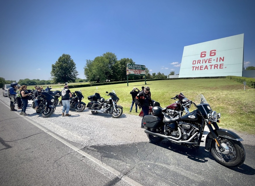 66 Drive-In, Carthage, Missouri. Viaje Ruta 66