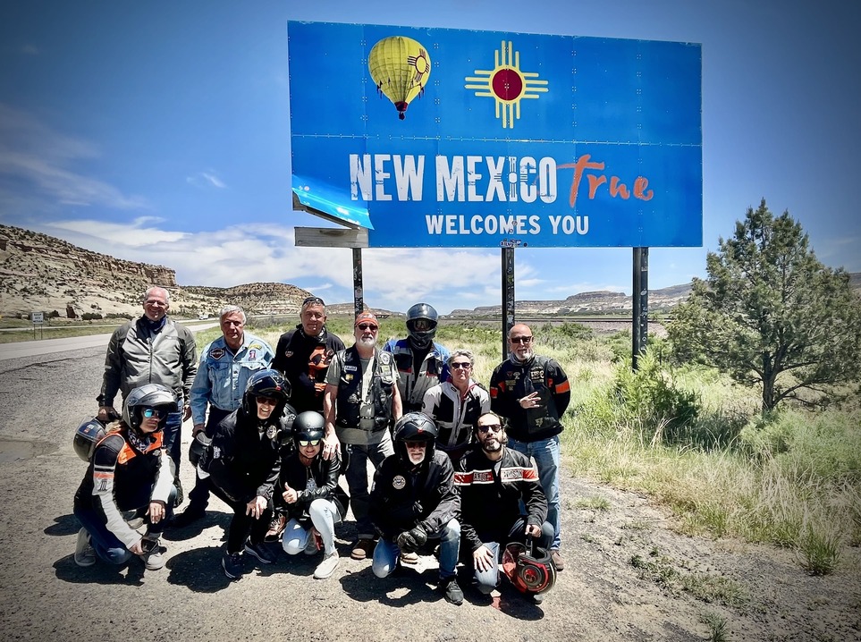Cartel bienvenida New Mexico