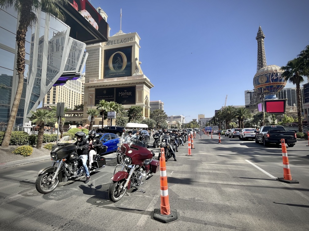 Harley Davidson en el Strip de Las Vegas