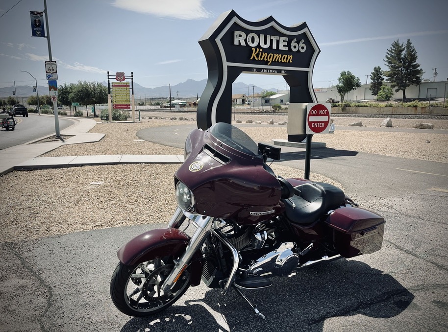 Ruta 66 Kingman, Arizona. Viaje Ruta 66