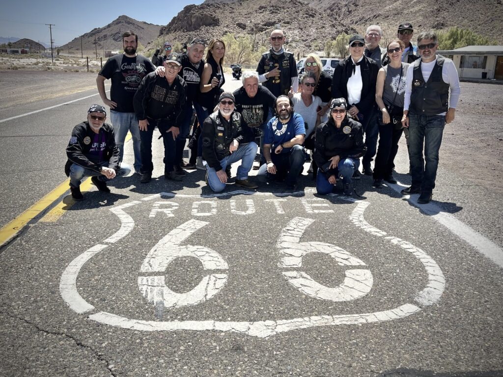 Símbolo Route 66 carretera. Viaje Ruta 66
