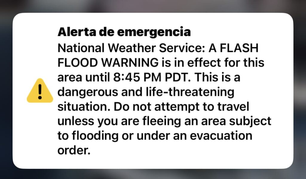 Alerta emergencia teléfono móvil