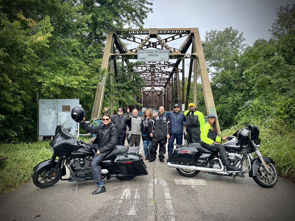 Viaje Route 66, Old Chain of Rocks Bridge, Illinois side