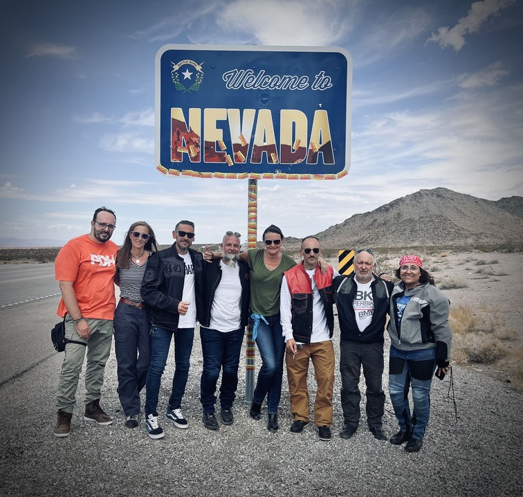 Viaje Route 66, Welcome to Nevada sign