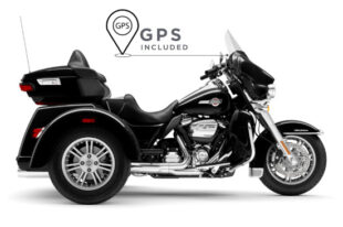 Harley Davidson Tri-Glide trike para alquiler.
