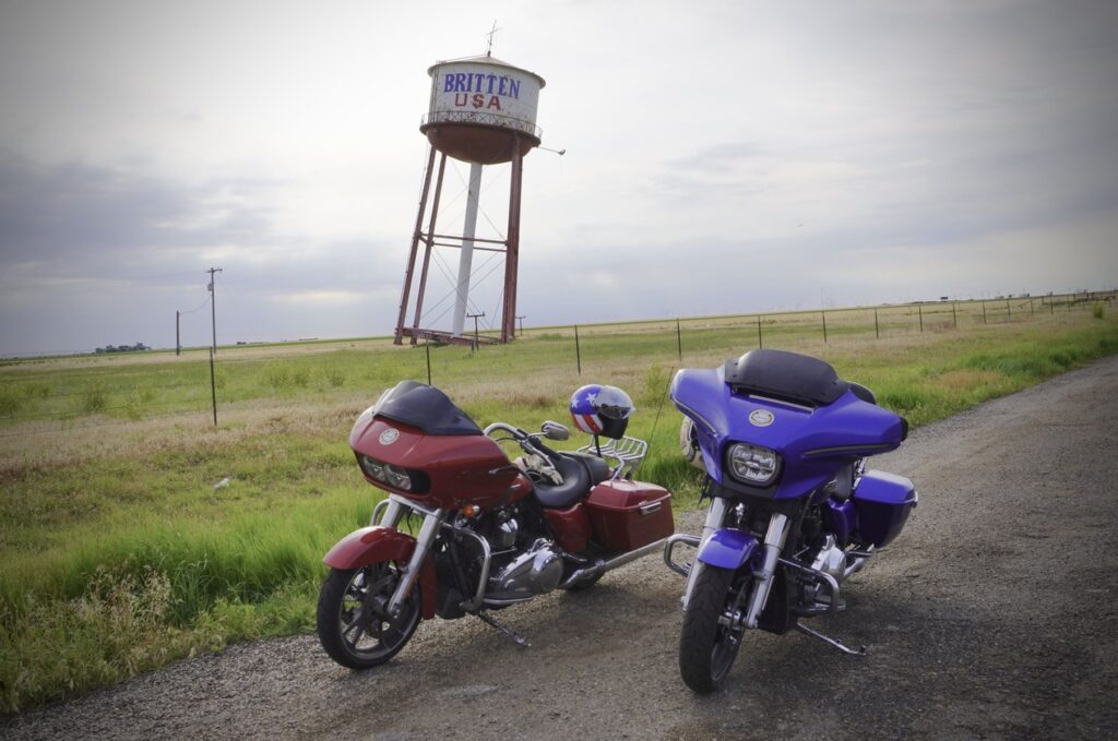 Britten Tower Route 66 en moto, Britten Tower