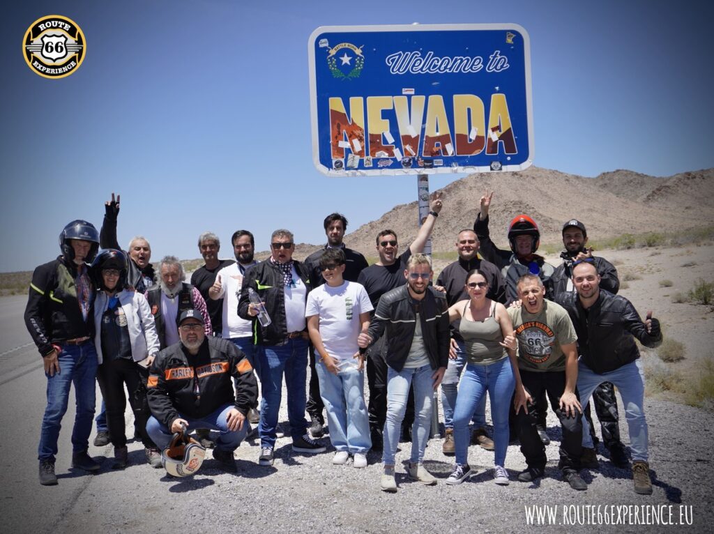 Route 66 en moto. Welcome to Nevada Route 66 en moto. Welcome to Nevada