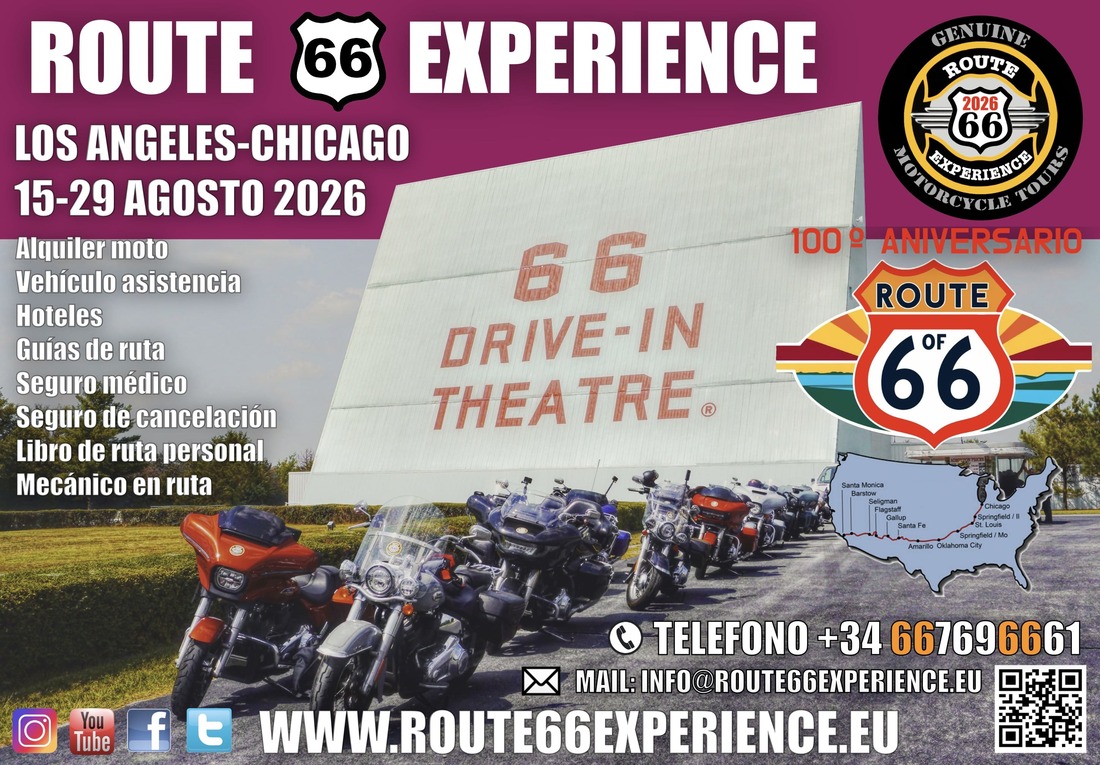 Ruta 66 en moto agosto 2026